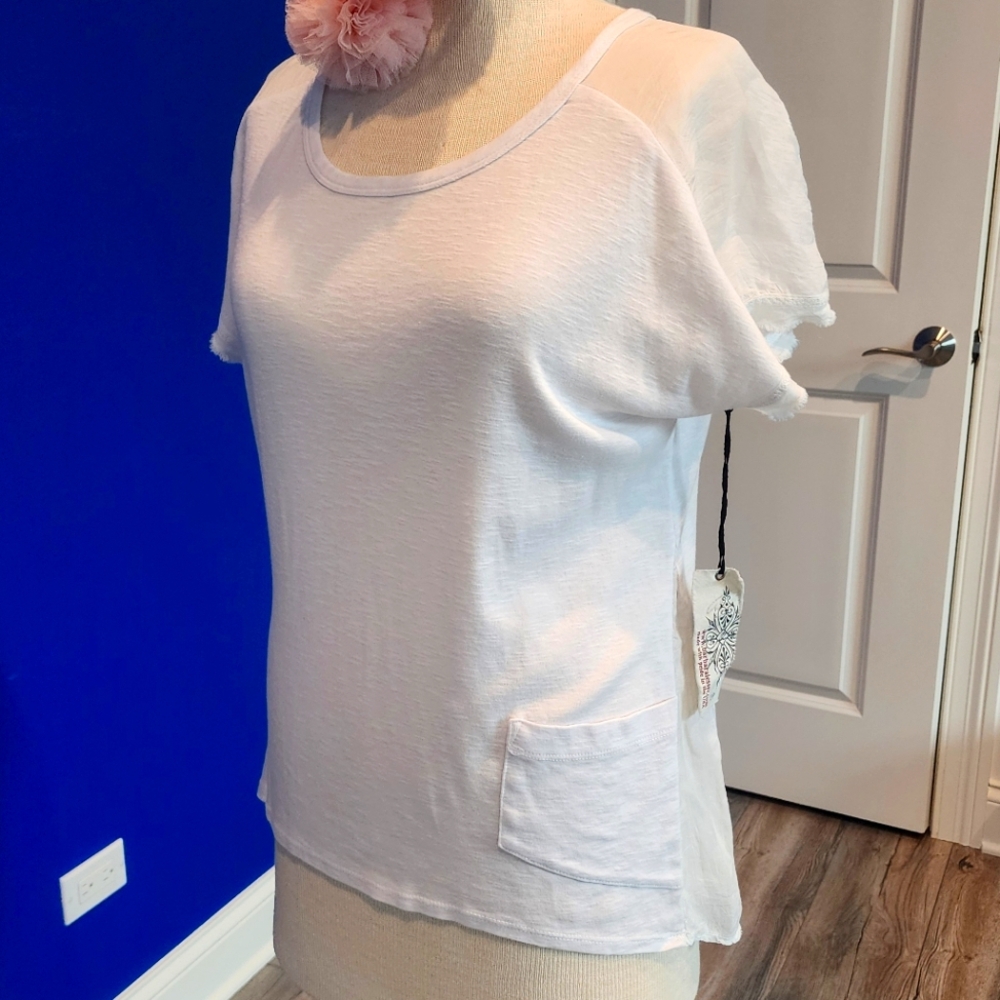 Barbara Lesser White Women's Top Size M